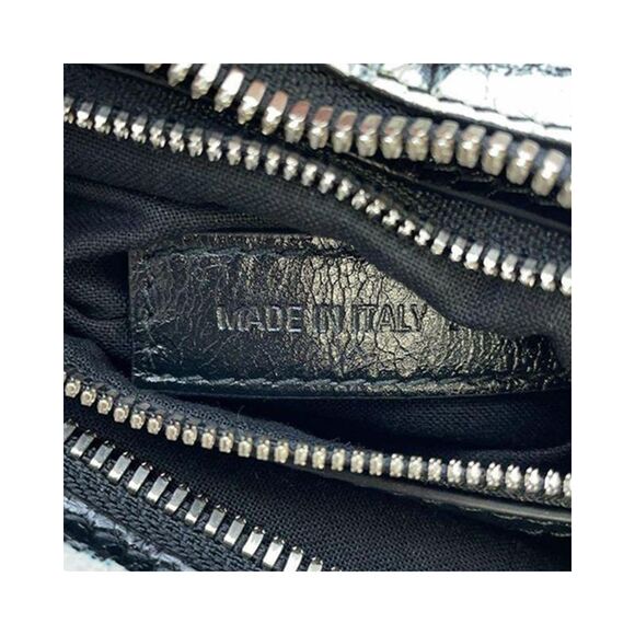 Pre Loved Balenciaga Nano Graffiti City Bag Leather Handbag Women Black - Picture 6 of 8